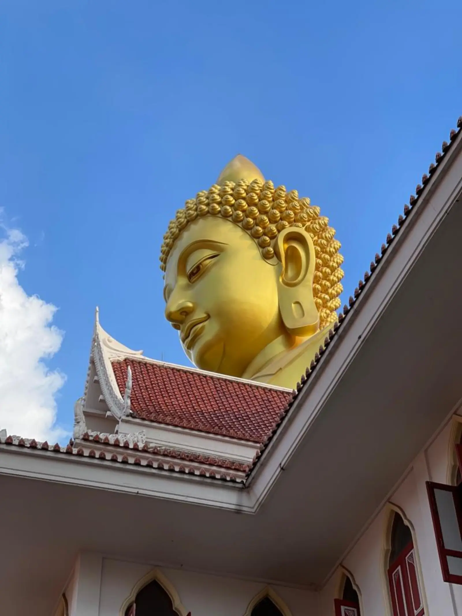 Golden Buddha & Wat Paknam in Bangkok, Thailand