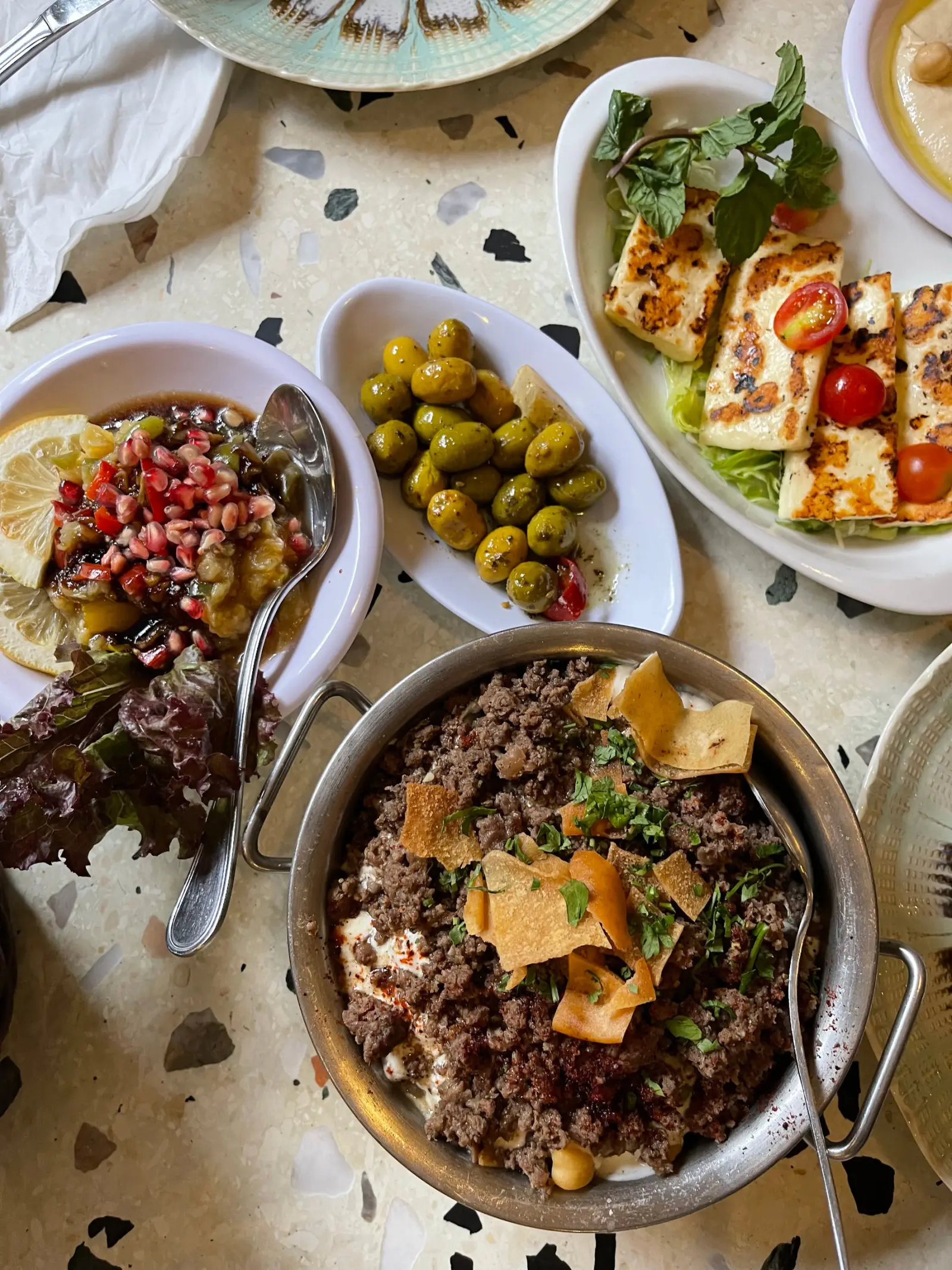 Grilled halloumi at Al Dayaa, Cairo