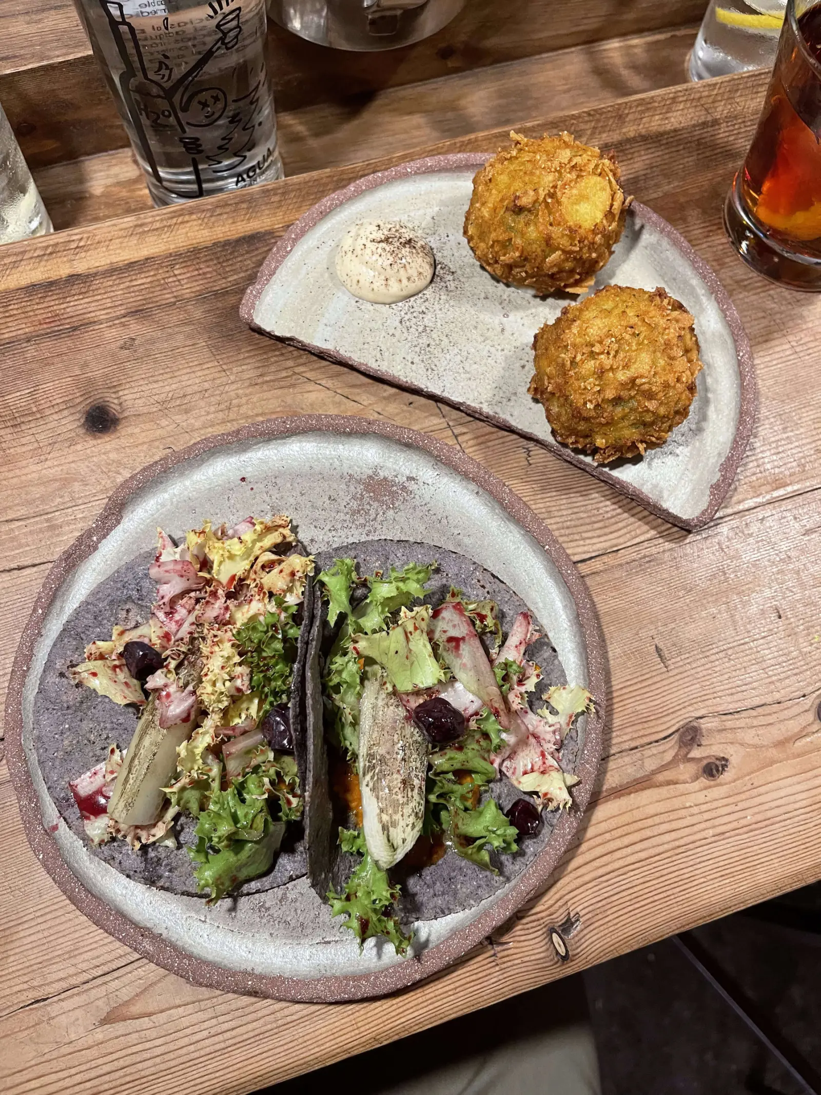 Fat Veggies restaurant, Barcelona: plating