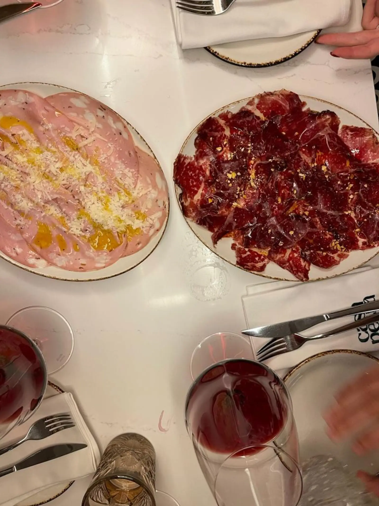 Casa Petra, Barcelona: fried eggs with blood sausage