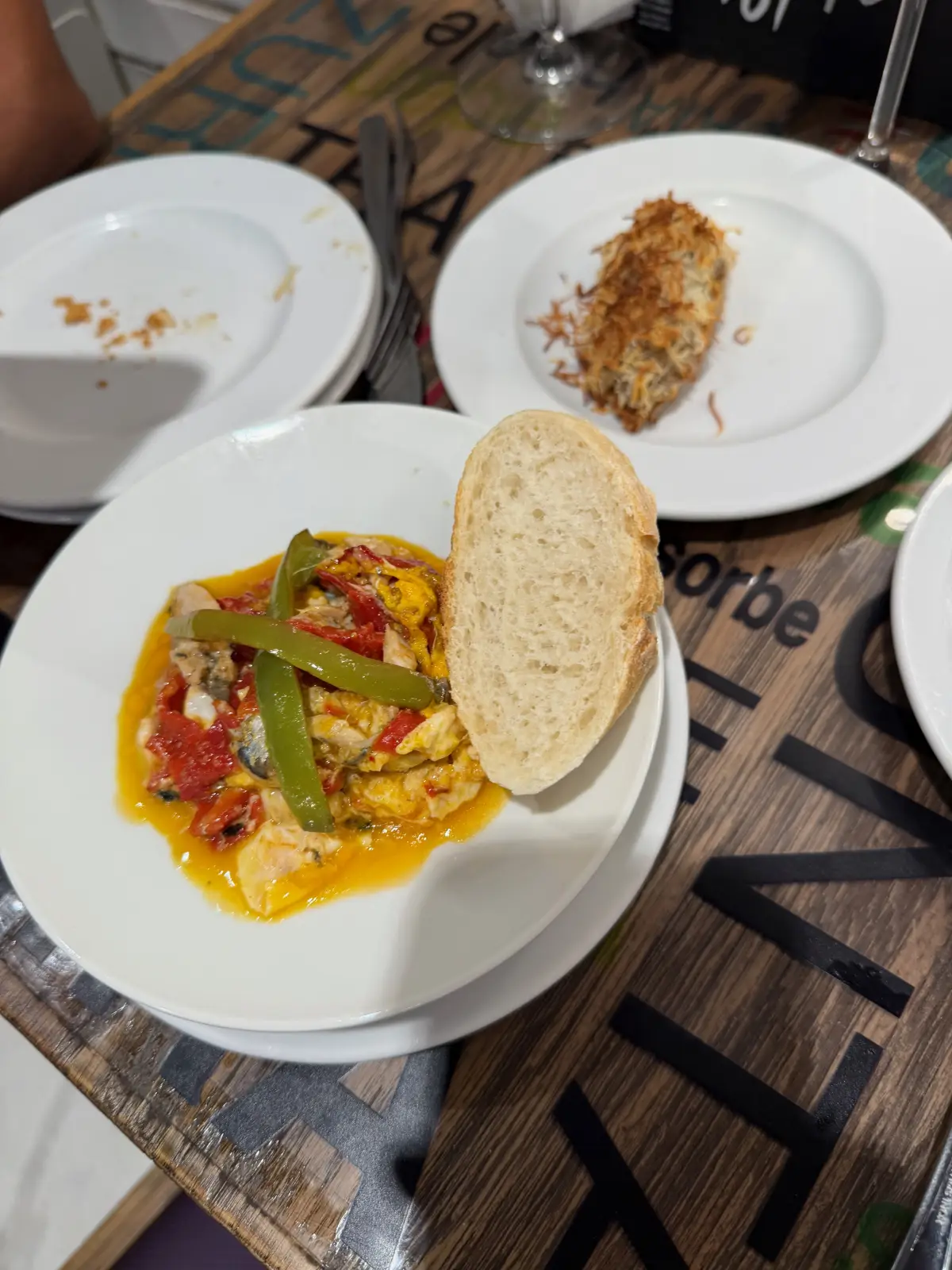 A pepper dish at Bar Bergara