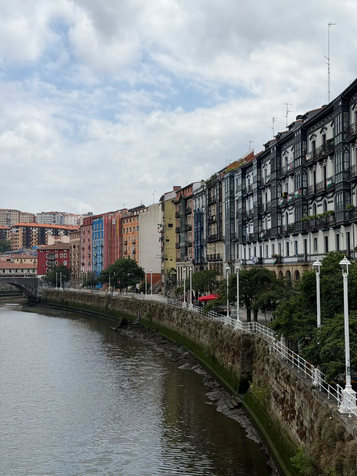 The Nervión river in Bilbao