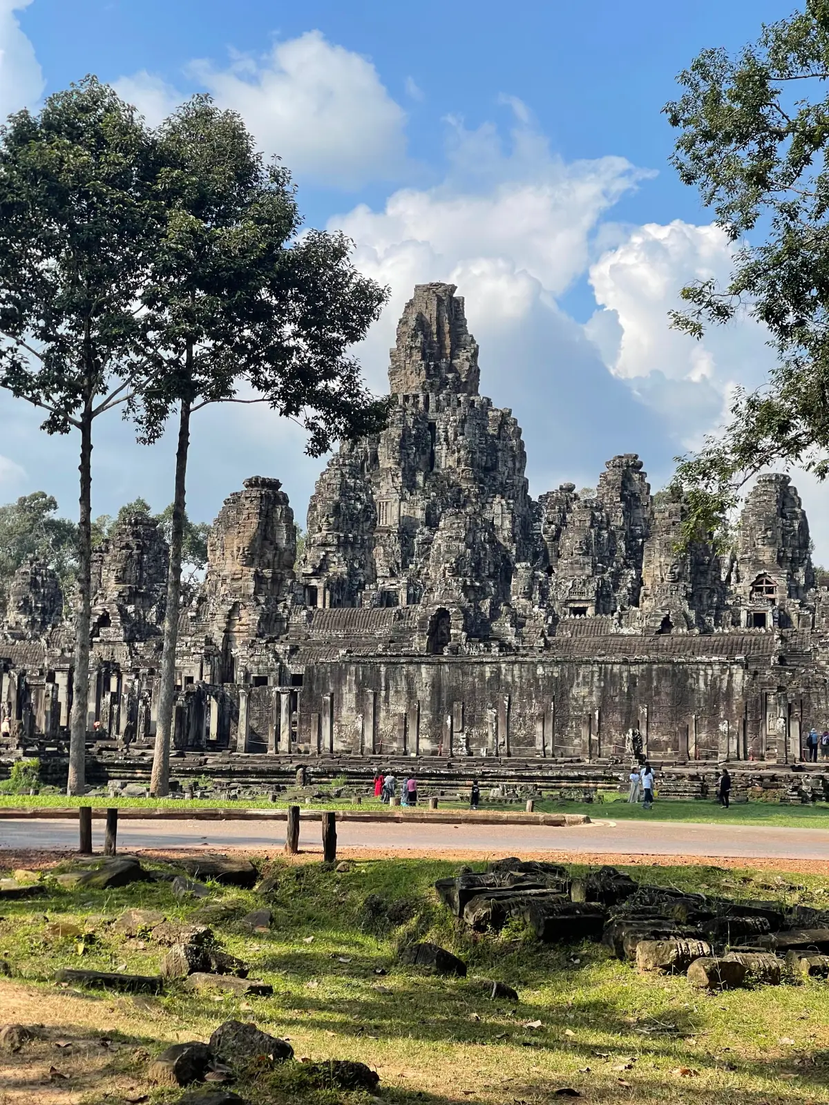 The stone faces of the Bayon temple