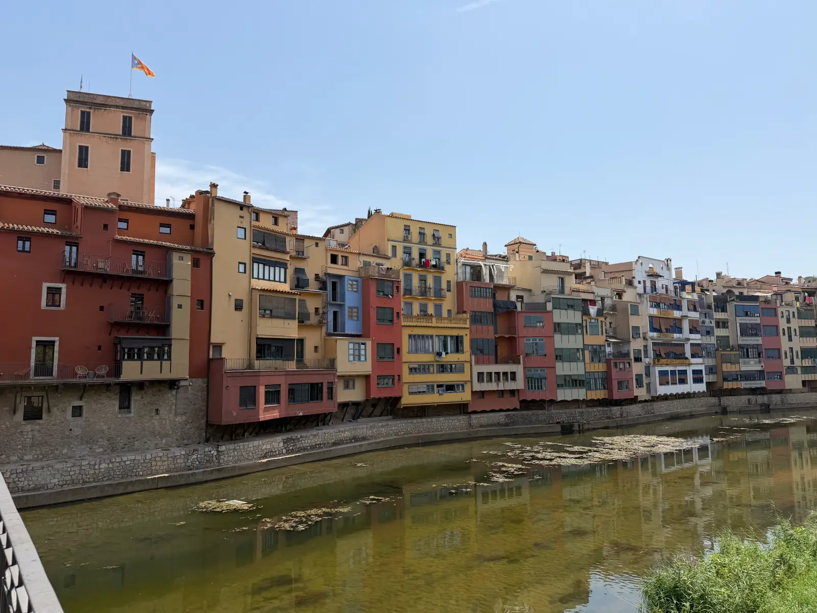 The coloured houses on the Onyar river in Girona