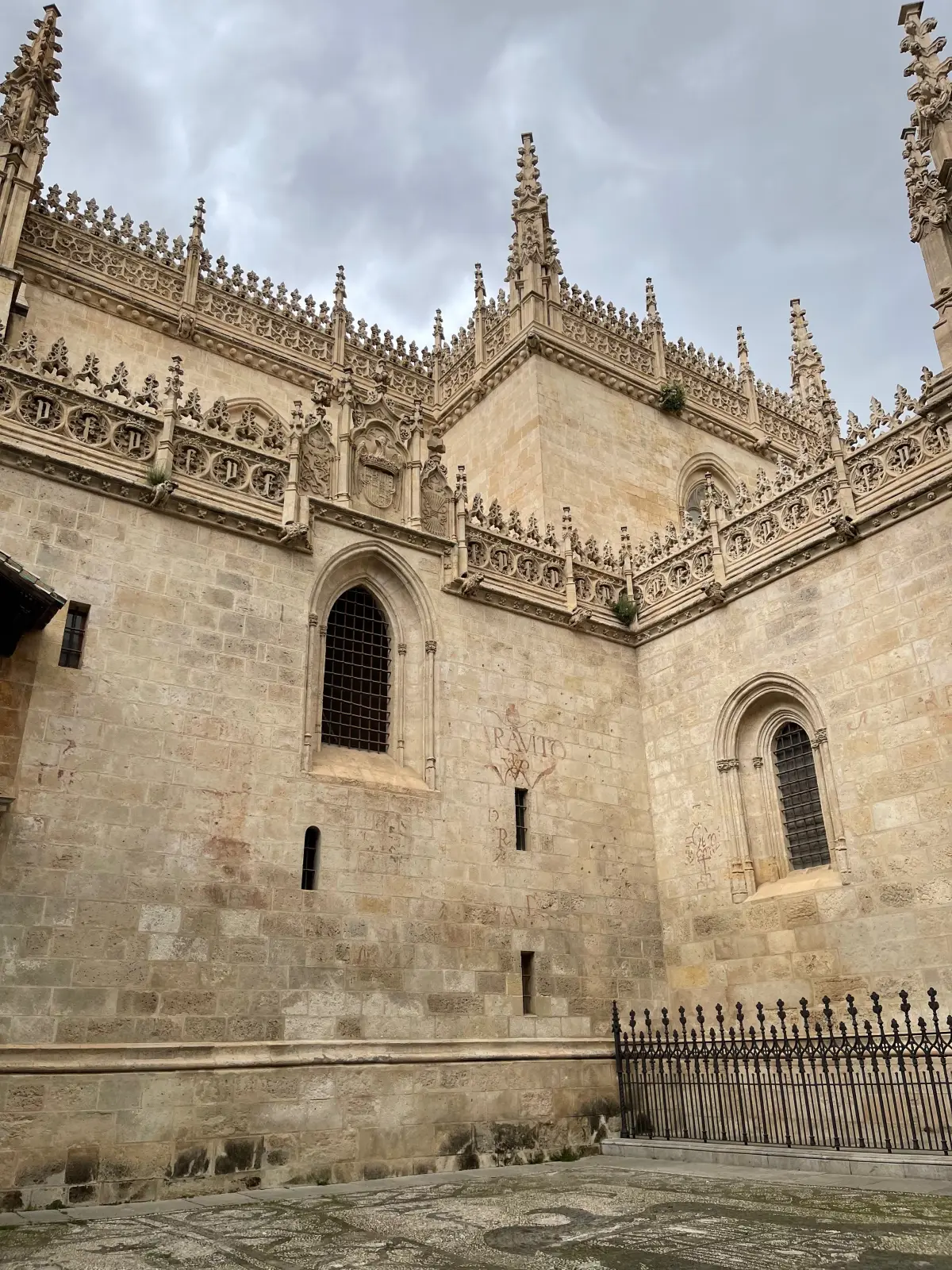 The outside of Granada Cathedral