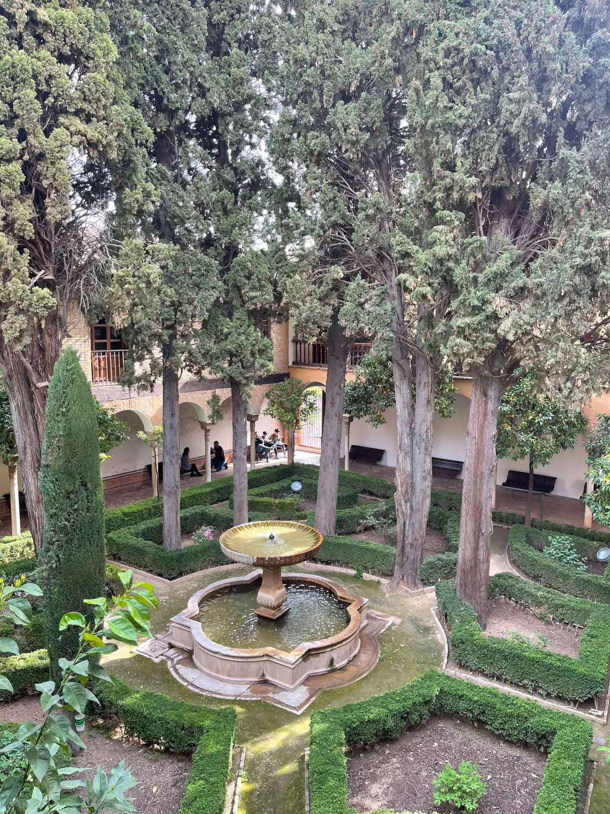 A patio garden in the Generalife