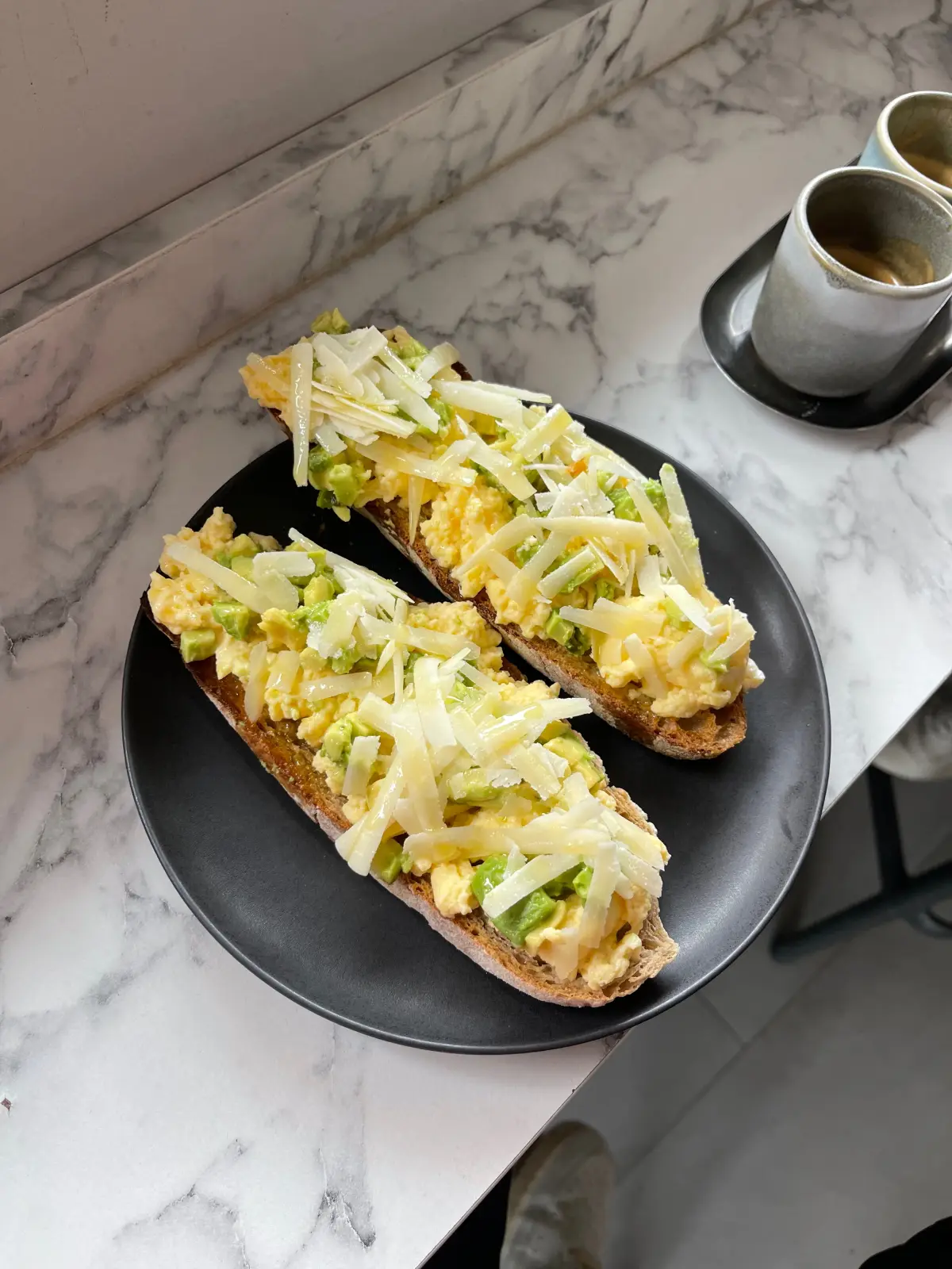 A tostada breakfast in Granada