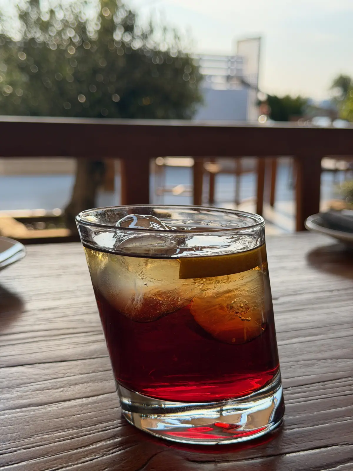 A drink by the pool in Ibiza