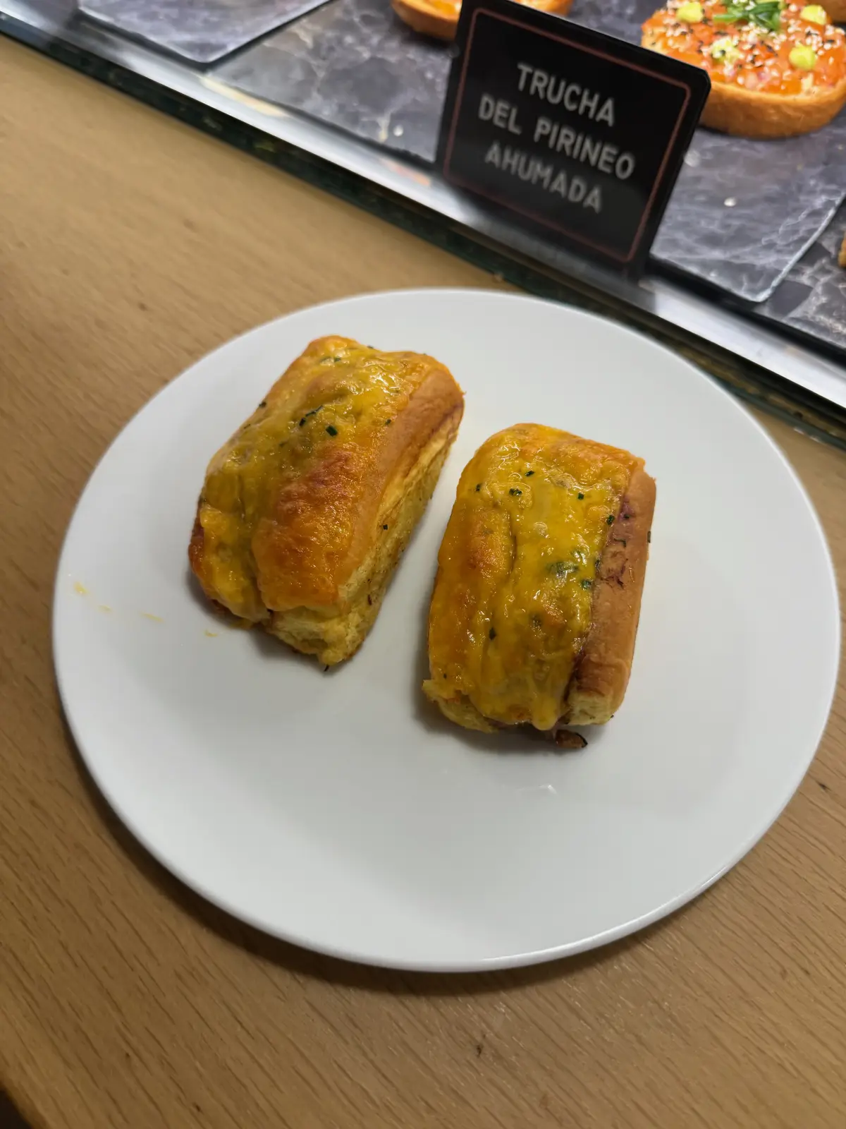 Smoked trout pintxo