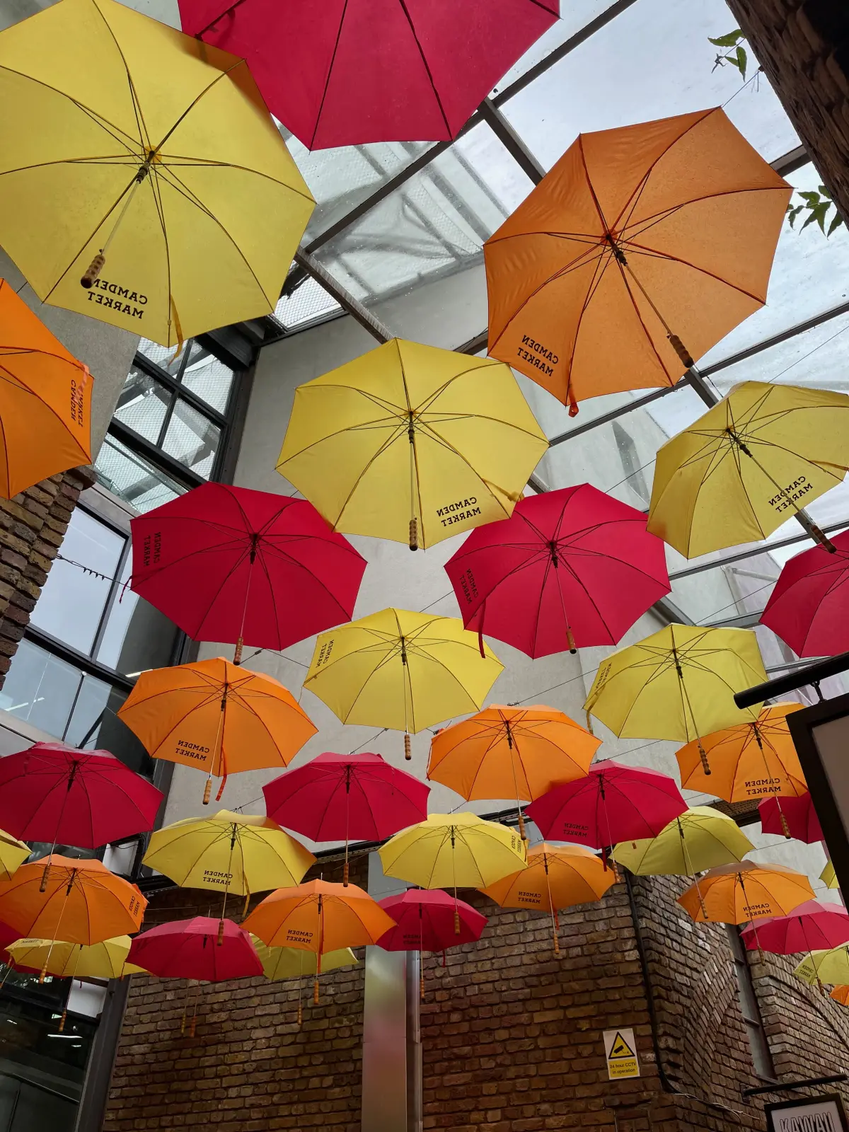 Umbrella canopy in Camden
