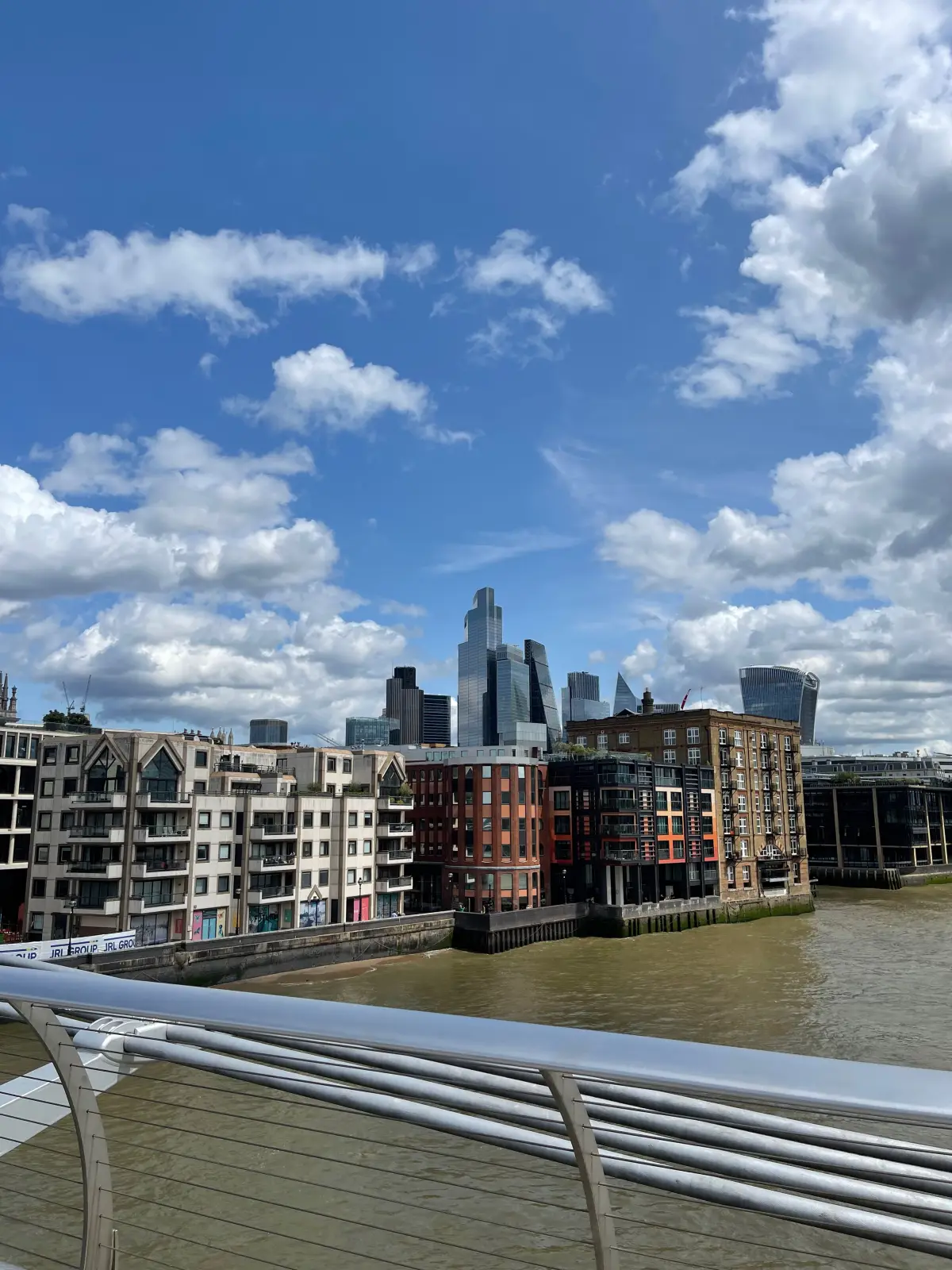 The City of London skyline across the Thames