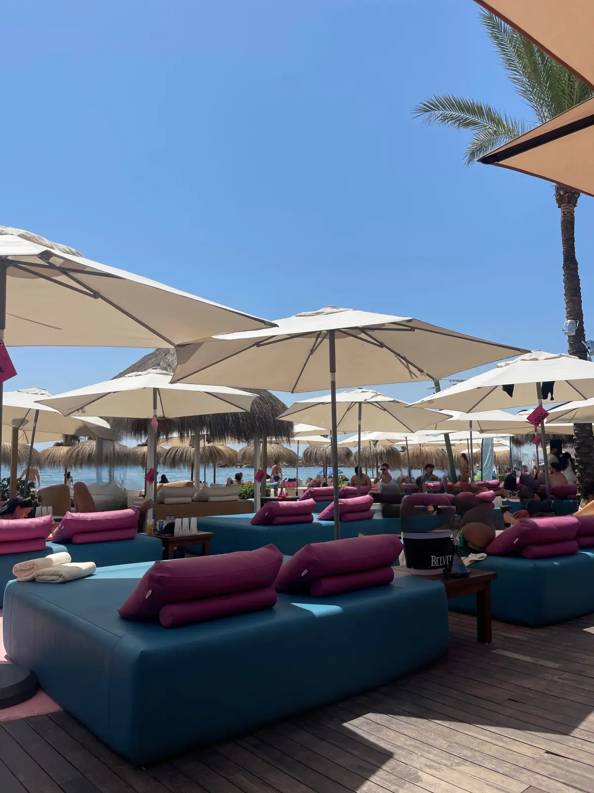 A beach club near Puerto Banús
