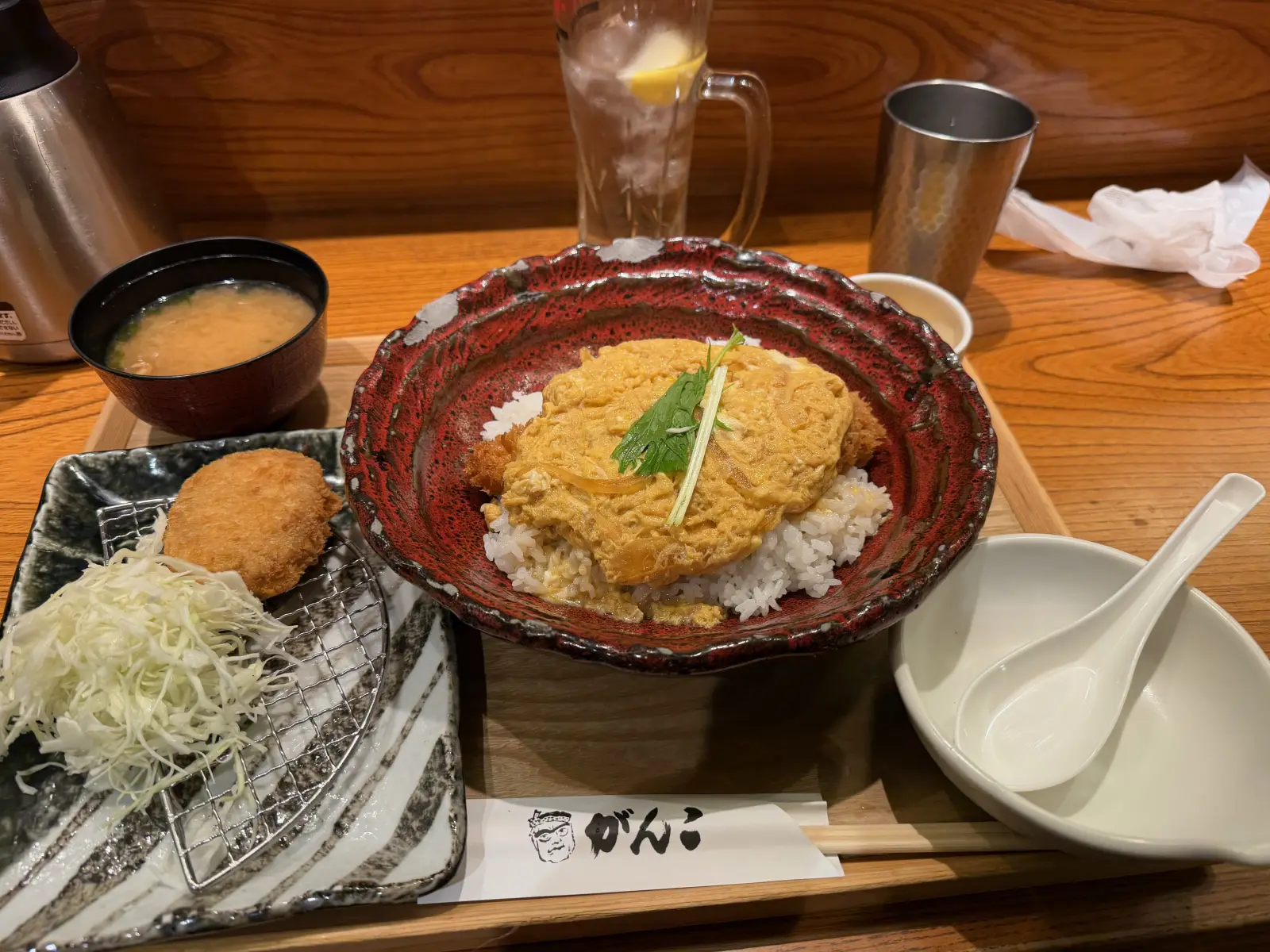 A katsudon lunch set in Nara