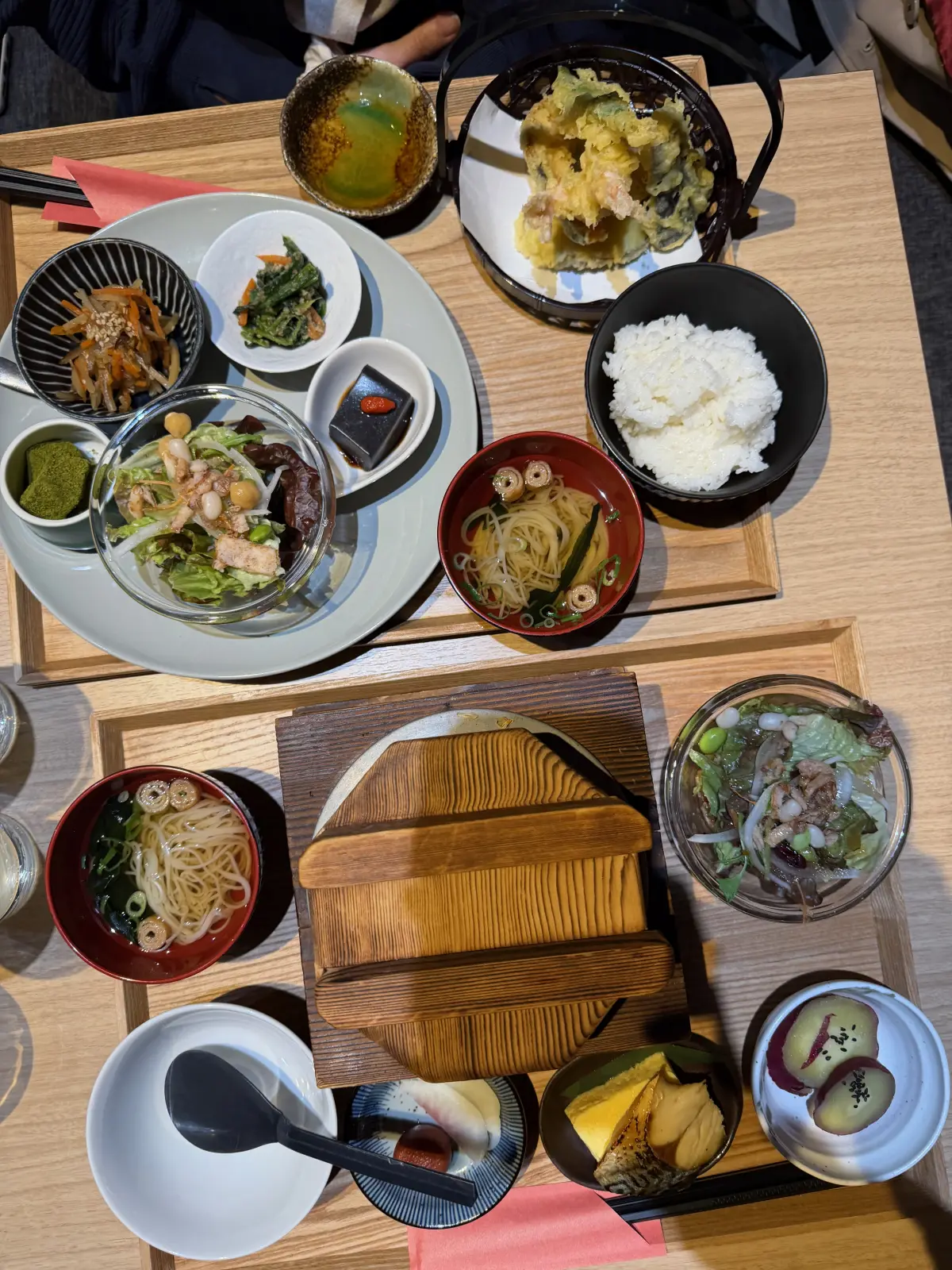A Japanese dinner at the ryokan